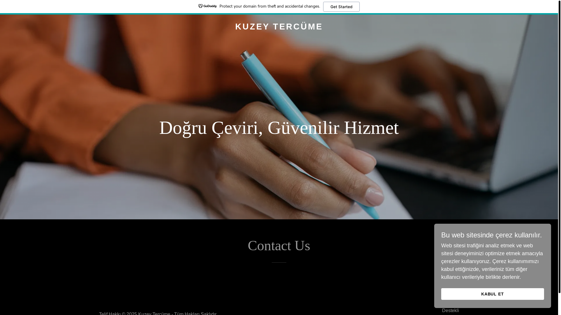 website screenshot of https://xn--kuzeytercme-1hb.com/