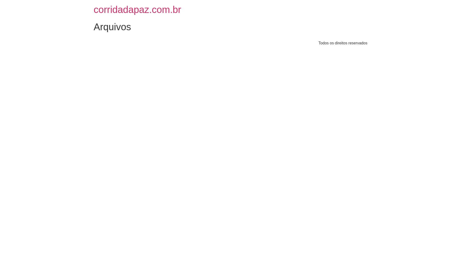 website screenshot of https://corridadapaz.com.br/