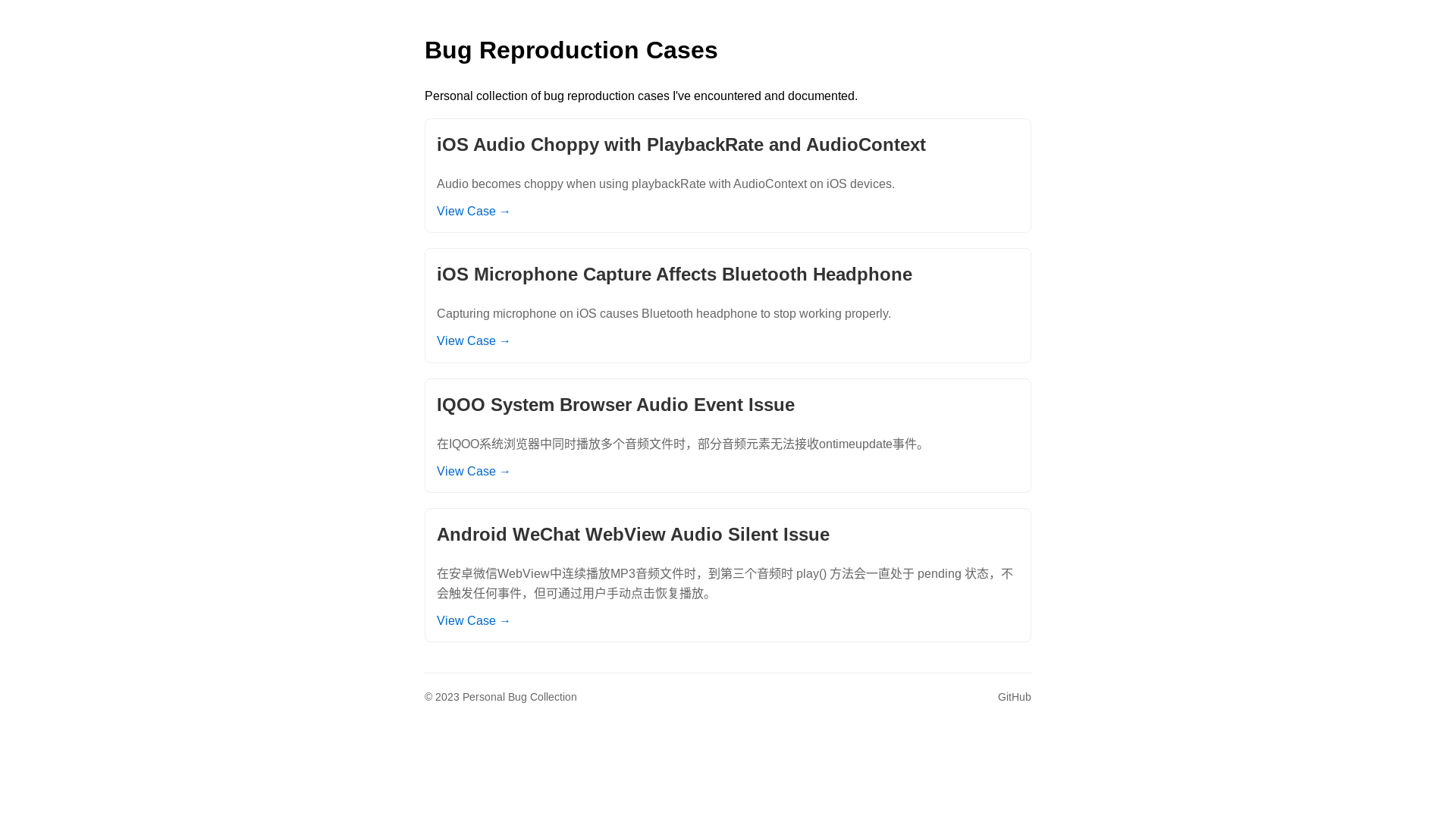 website screenshot of https://bug-trace.pages.dev/