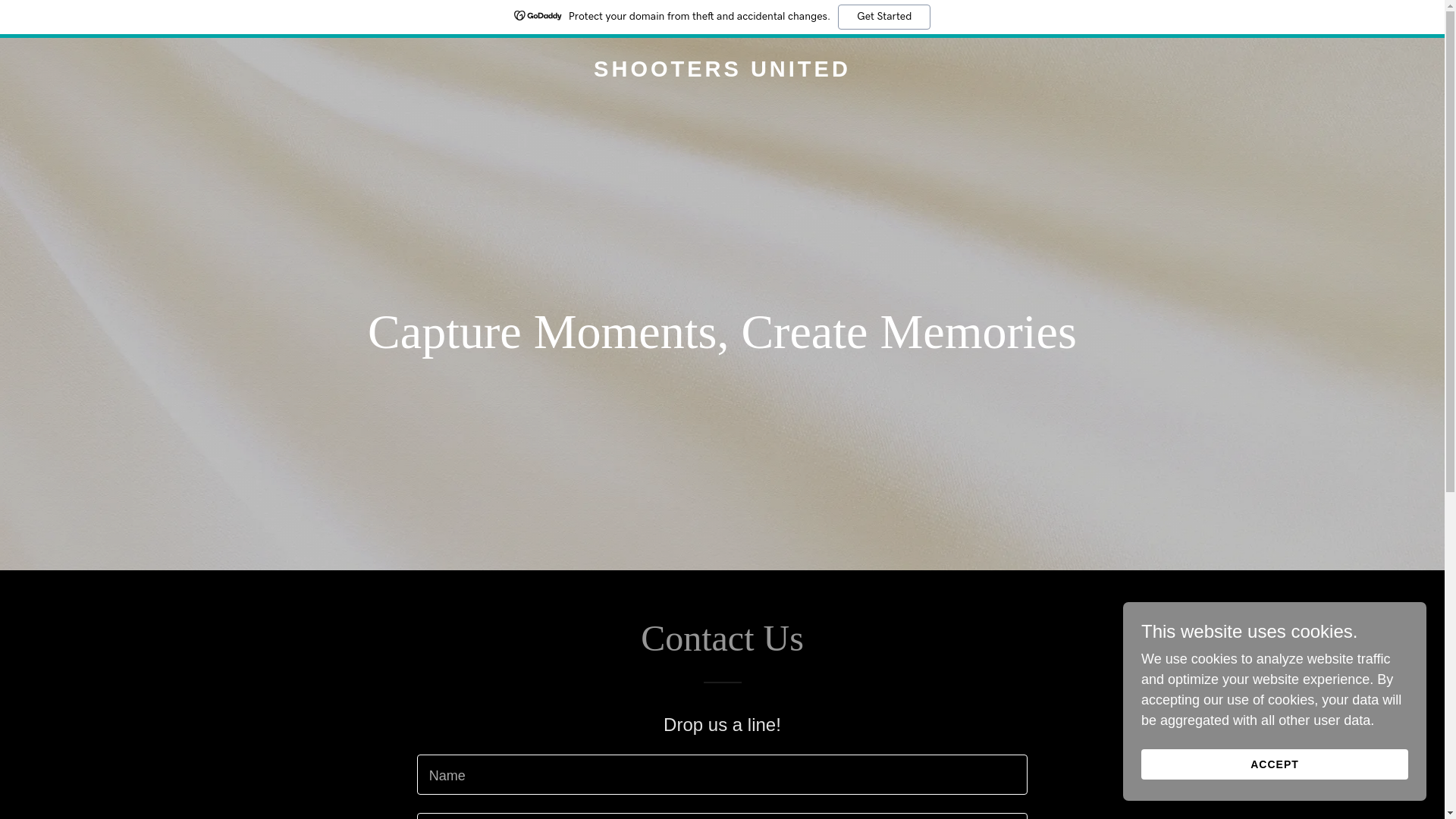 website screenshot of https://shootersunited.org/