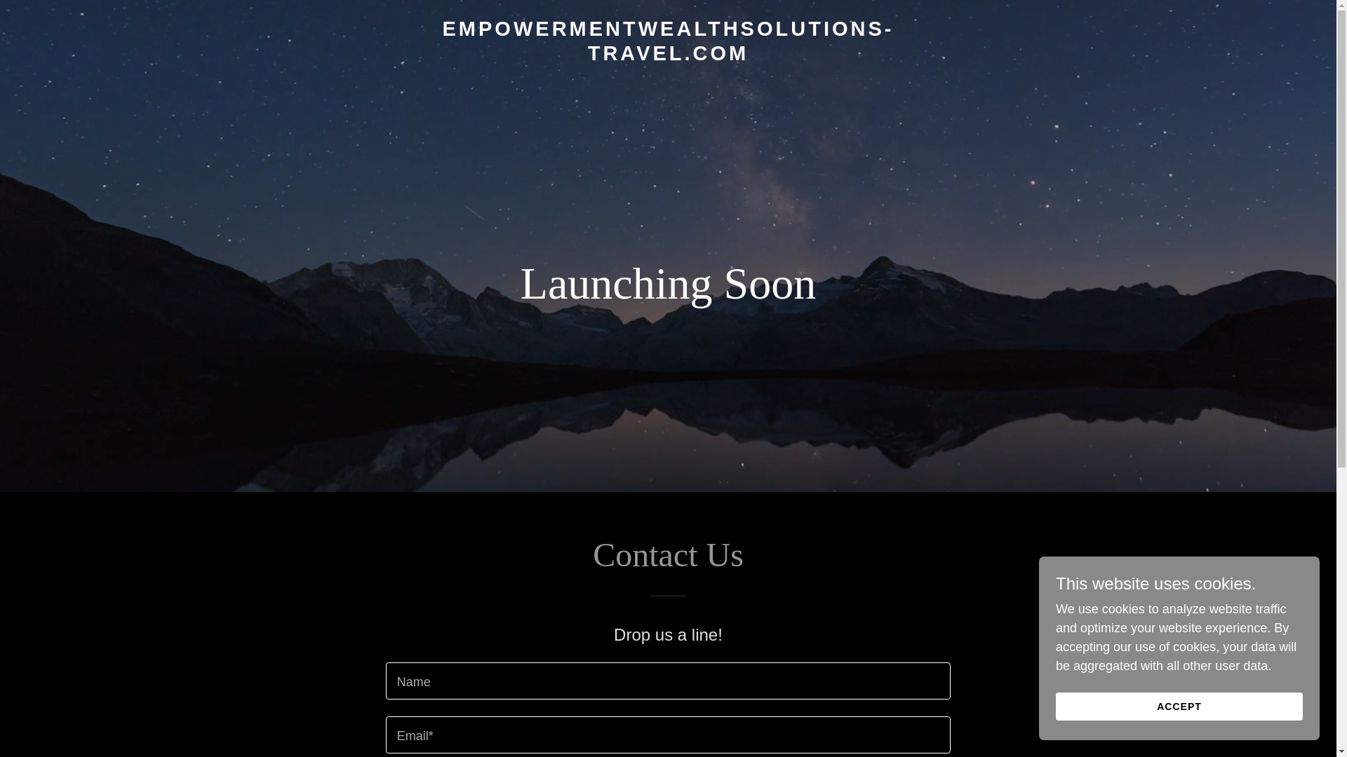 website screenshot of https://empowermentwealthsolutions-travel.com/