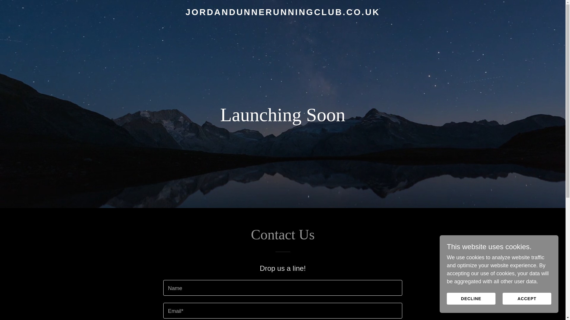 website screenshot of https://jordandunnerunningclub.co.uk/