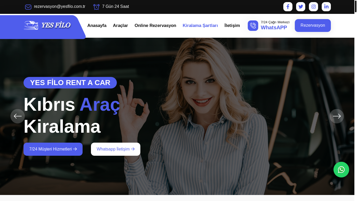 website screenshot of https://yesfilo.com.tr/index.html