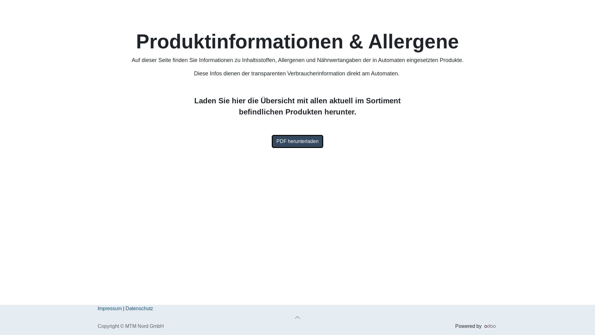 website screenshot of https://mtm-nord.eu/