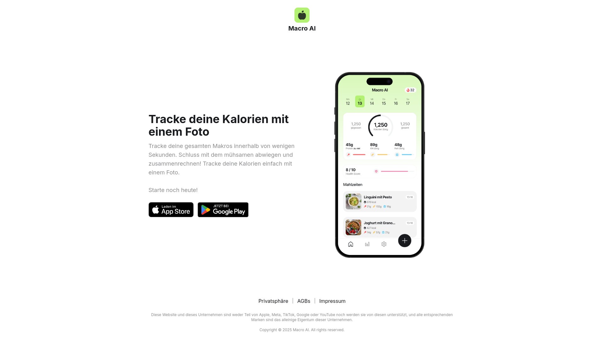 website screenshot of https://vitaai.so/