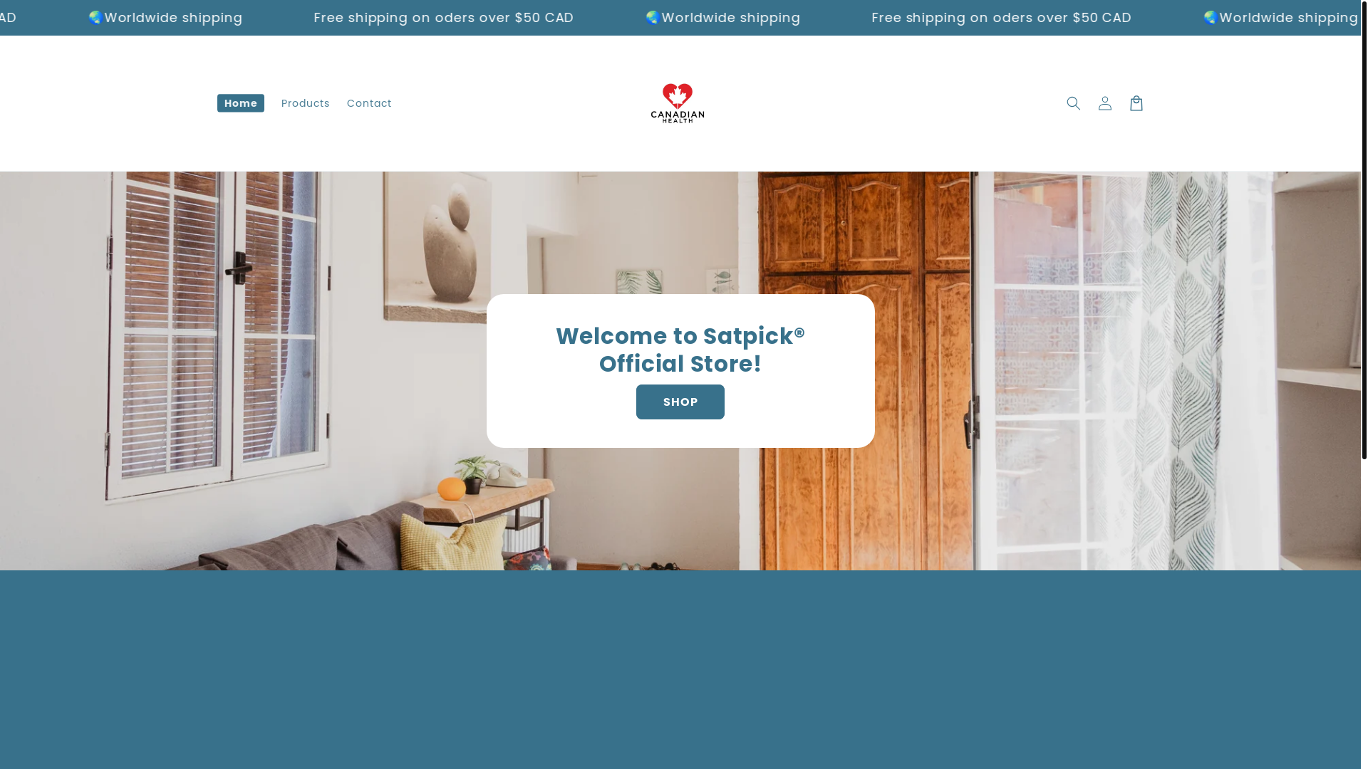 website screenshot of https://satsick.store/