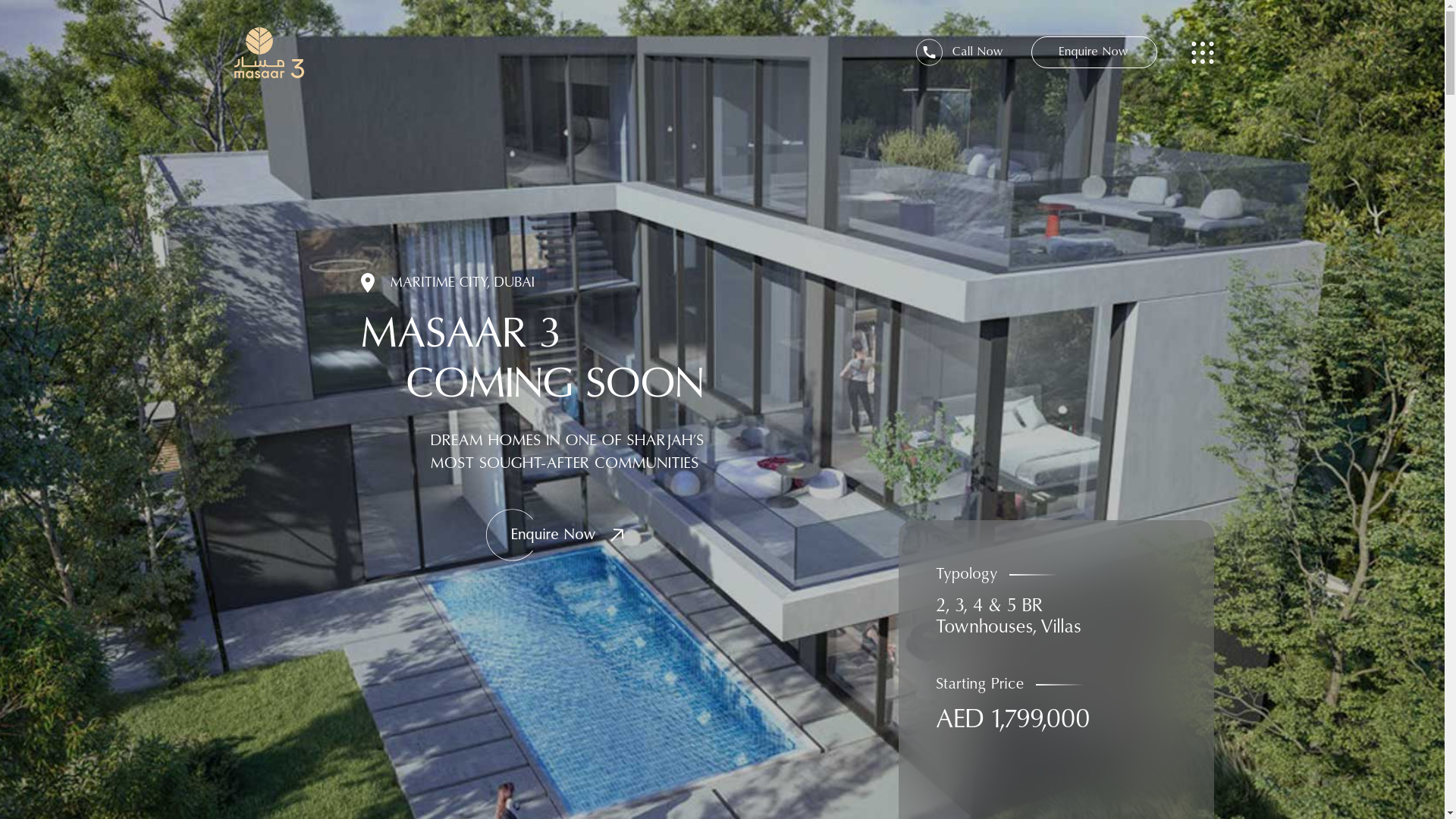website screenshot of https://masaar-3sharjah.com/
