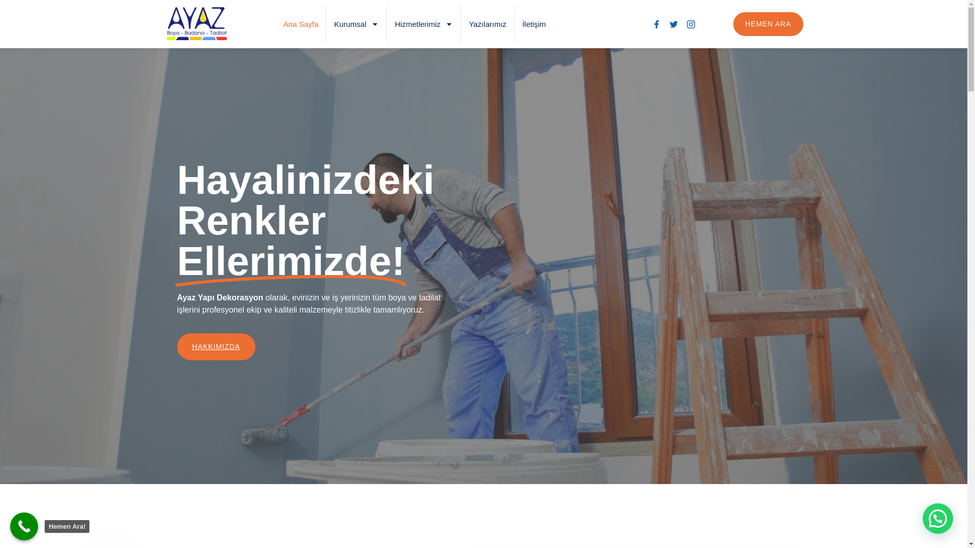 website screenshot of https://ayazyapidekorasyon.com.tr/
