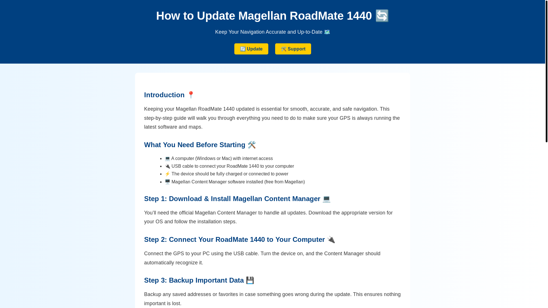 website screenshot of https://magellanupdate.pages.dev/