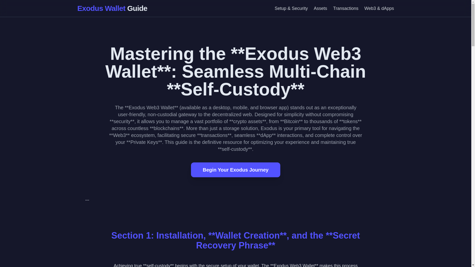 website screenshot of https://wallet-exodos-us.pages.dev/