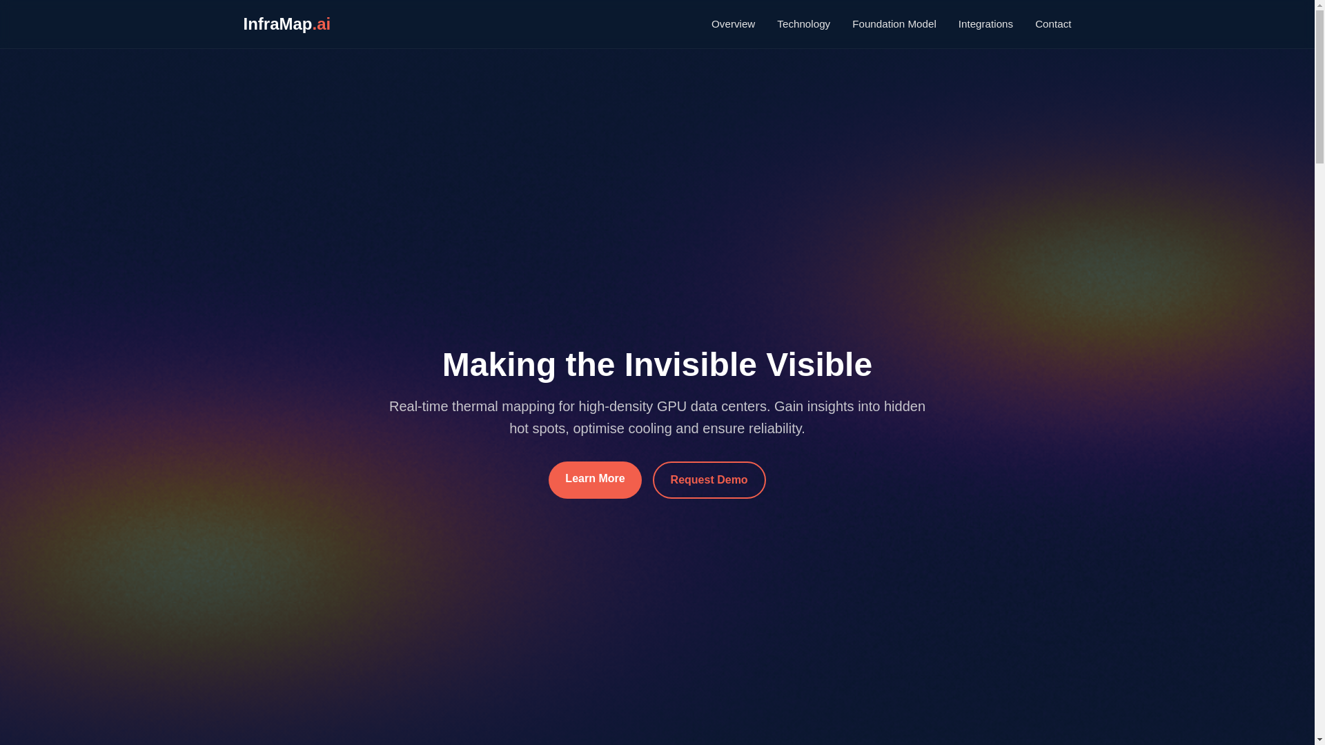 website screenshot of https://inframap-ai.pages.dev/