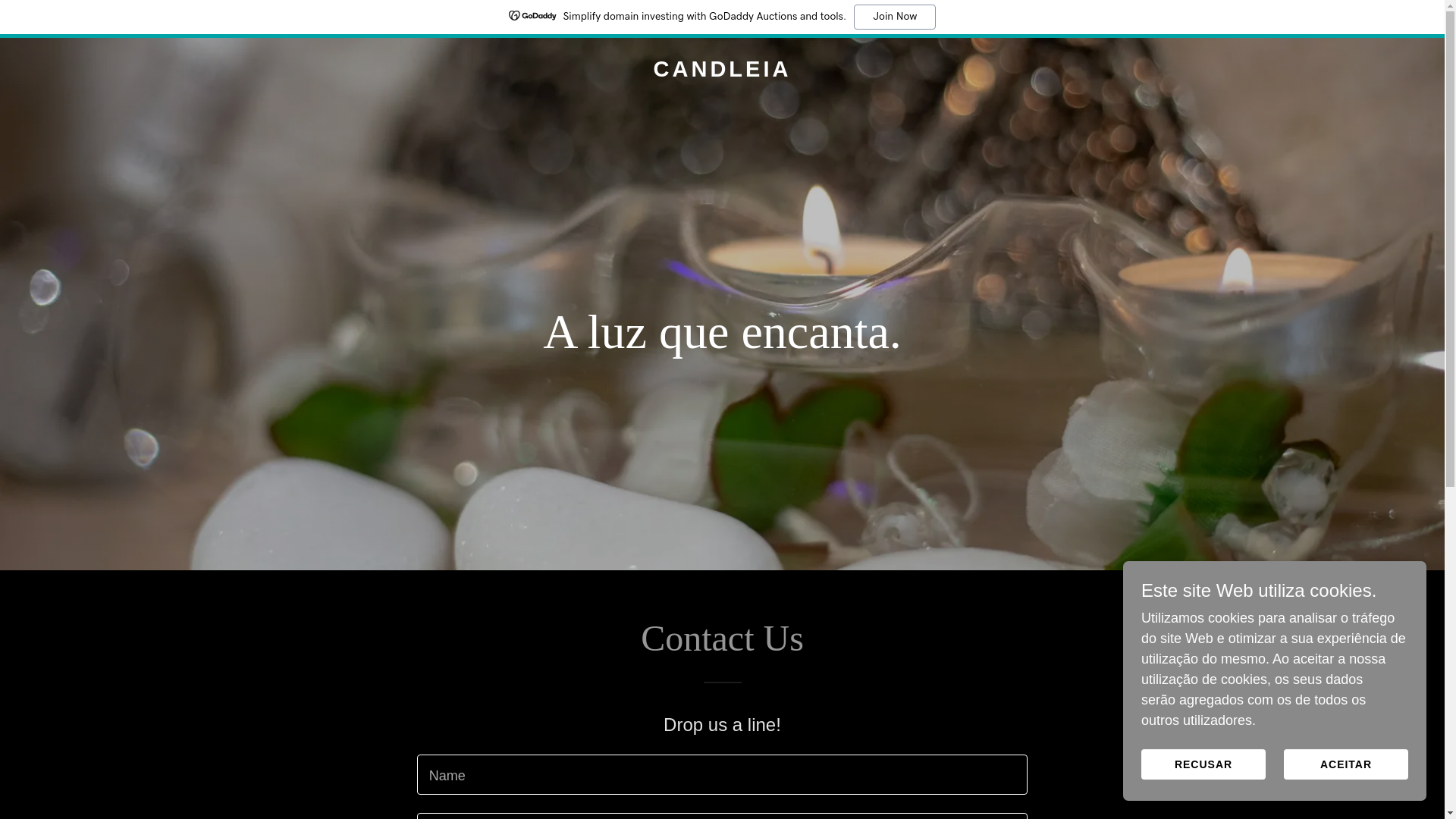 website screenshot of https://candleia.eu/