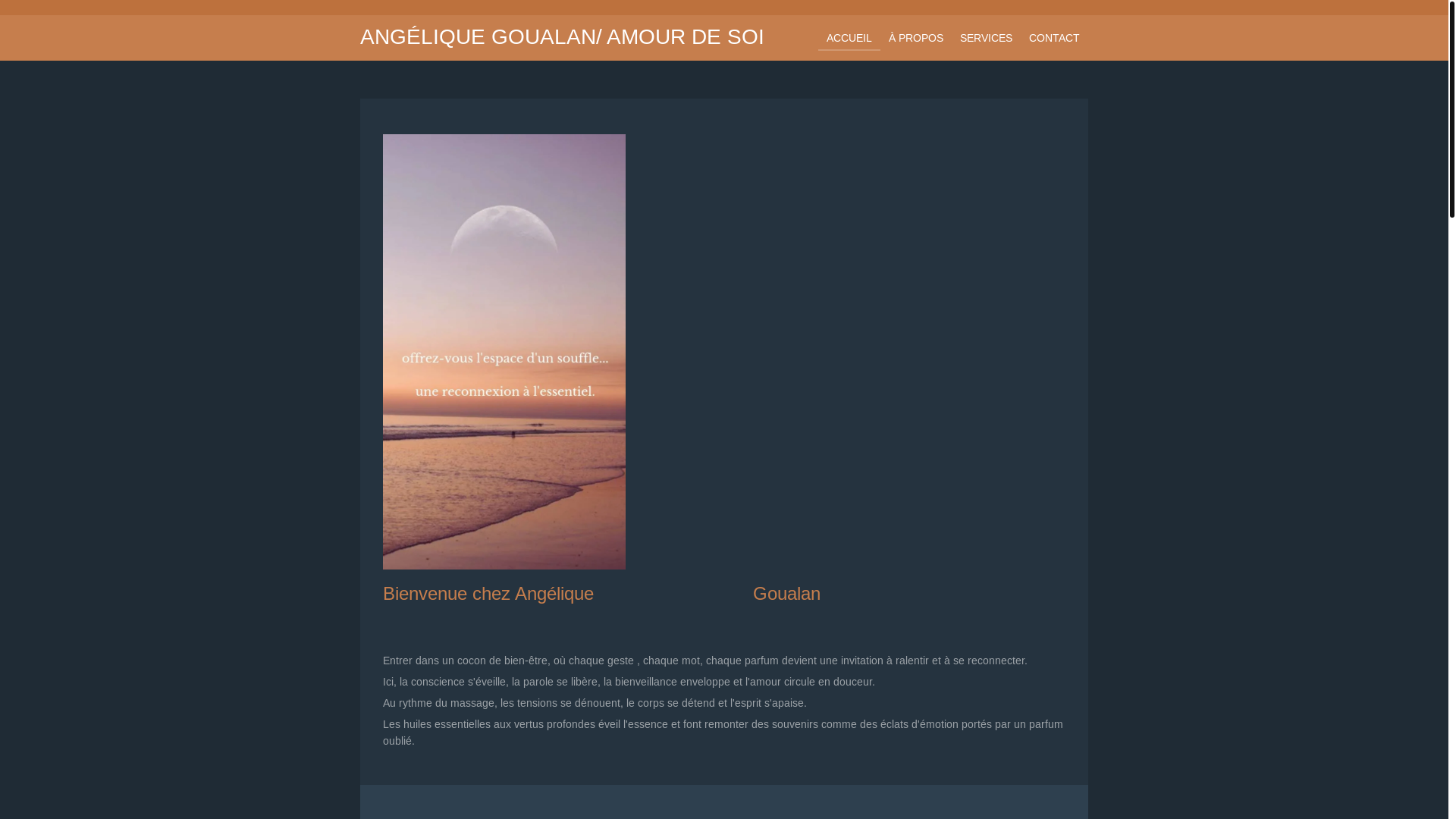website screenshot of https://angelique-goualan-amour-de-soi.com/
