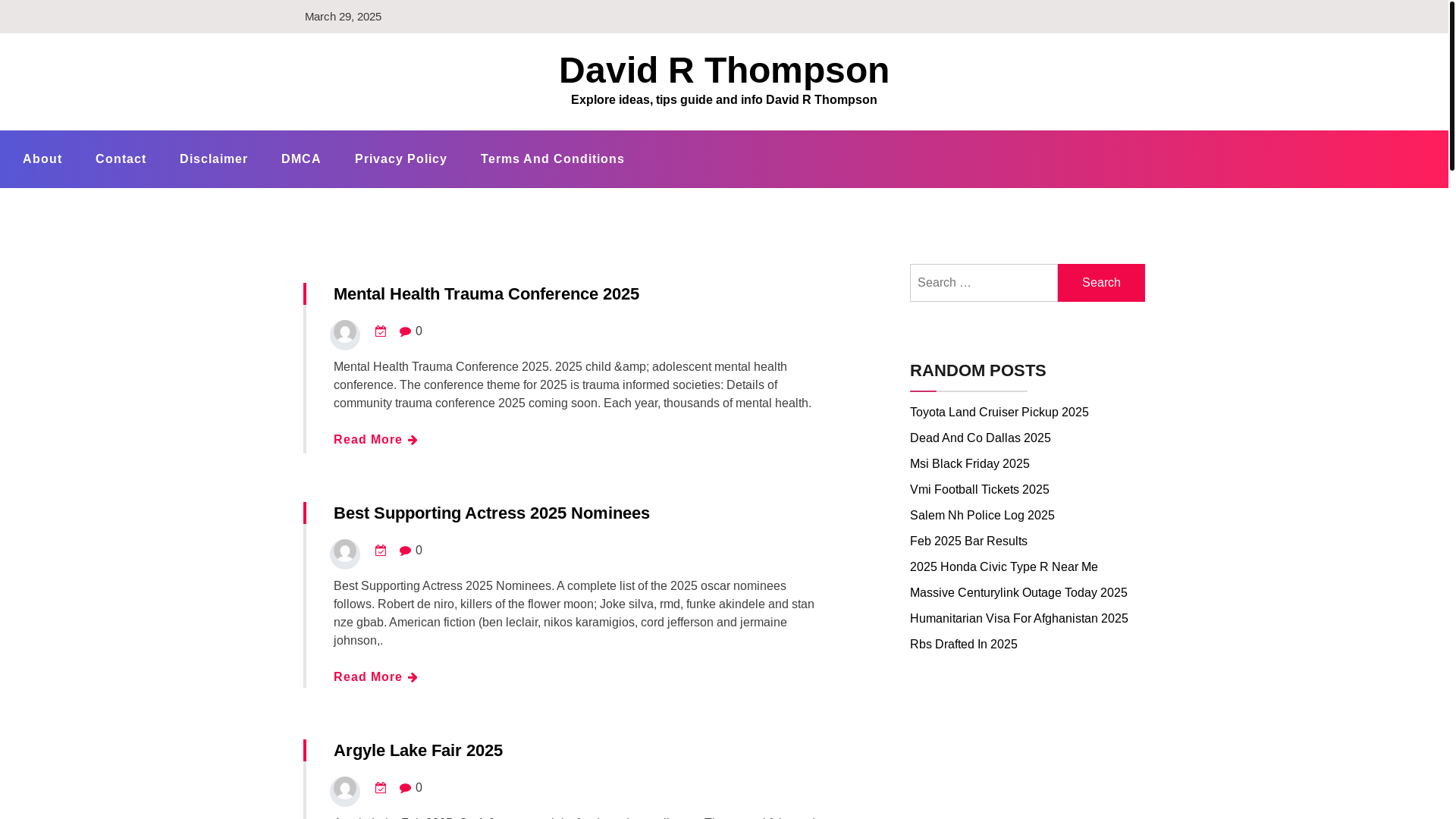 website screenshot of https://davidrthompsona.pages.dev/