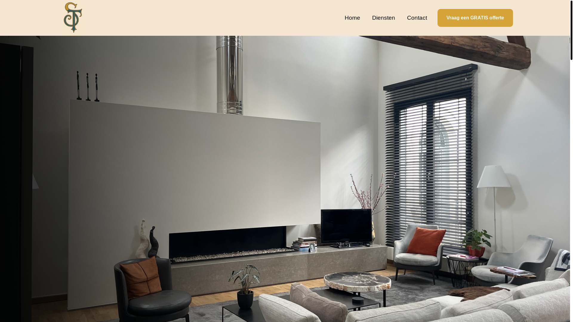 website screenshot of https://schilderwerkentierenteyn.be/