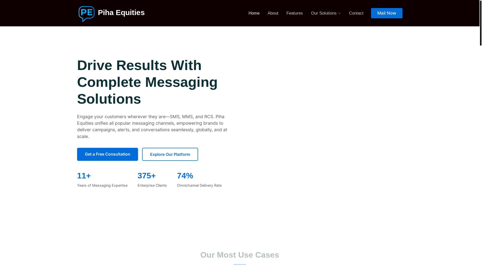 website screenshot of https://piha-equities.pages.dev/