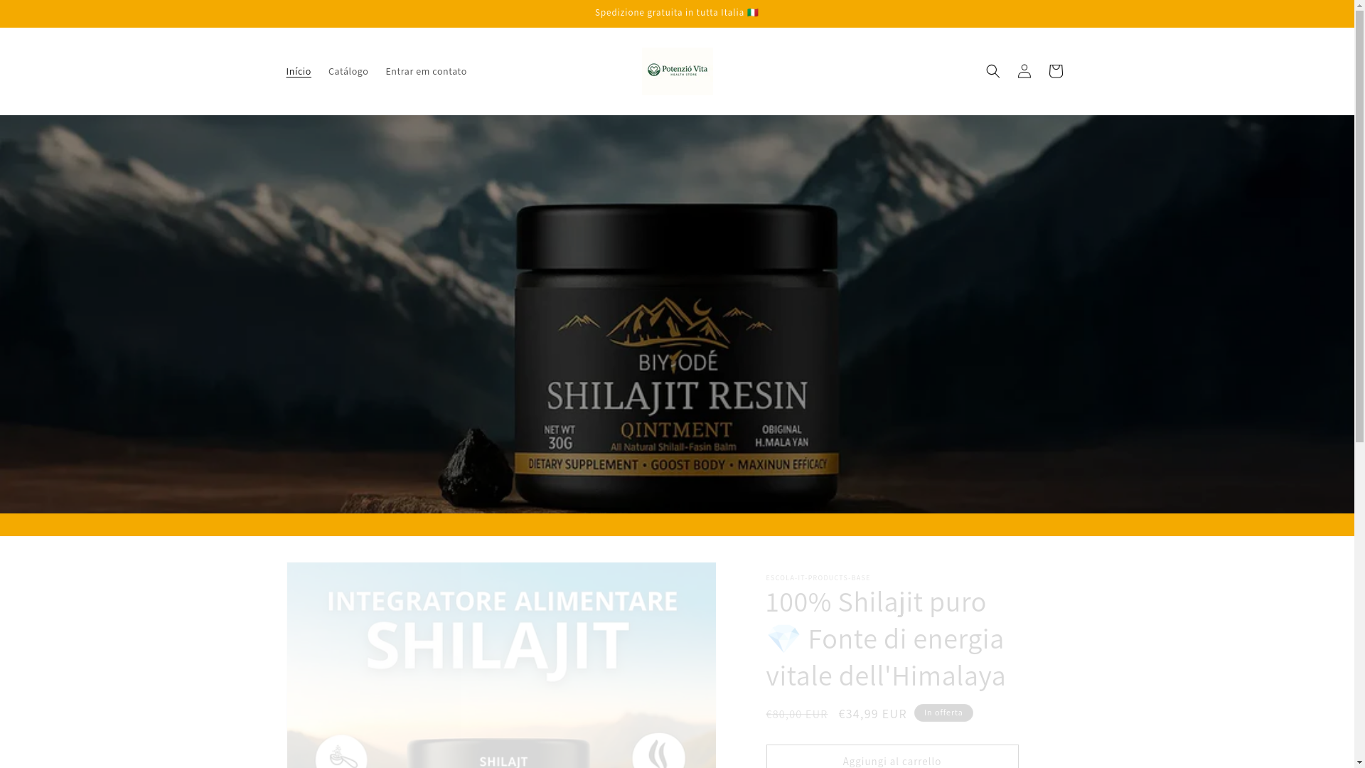 website screenshot of https://potenziovita.com/