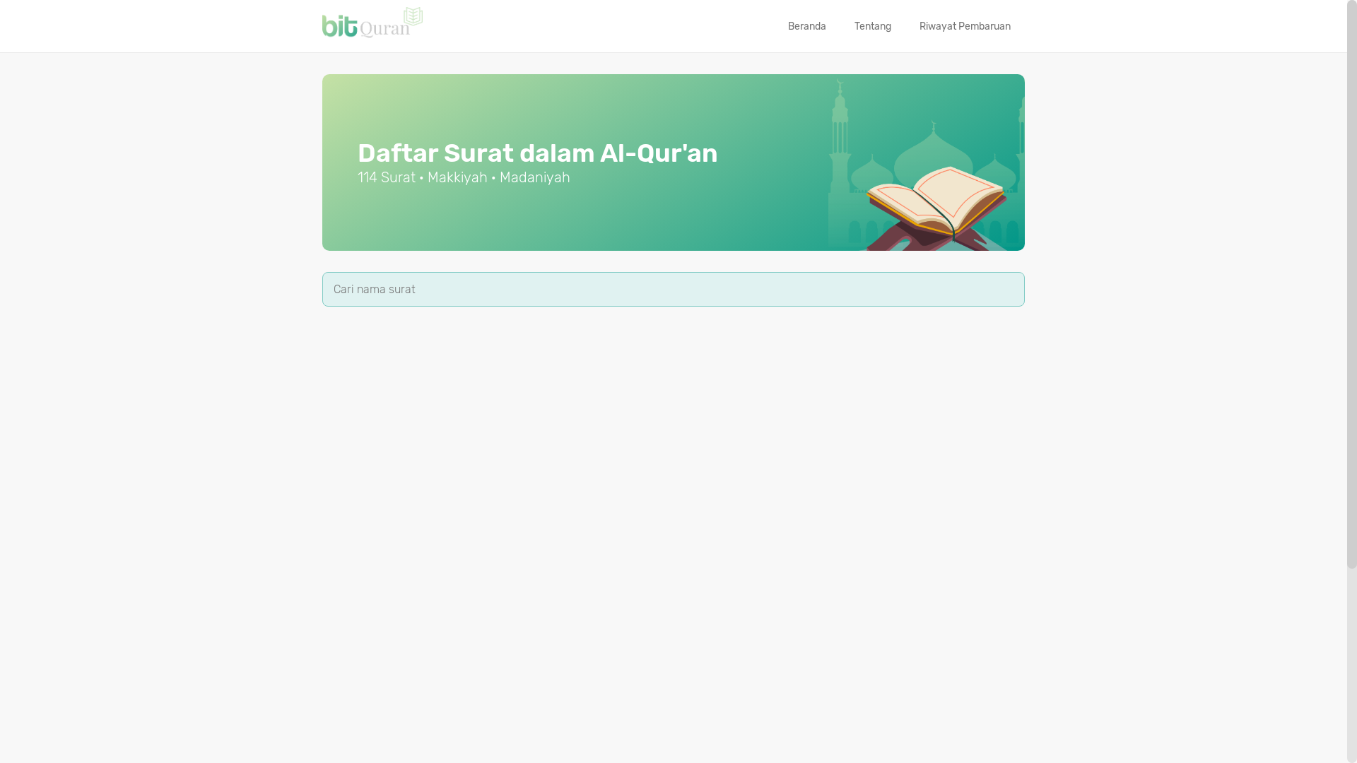 website screenshot of https://bitquran-3px.pages.dev/