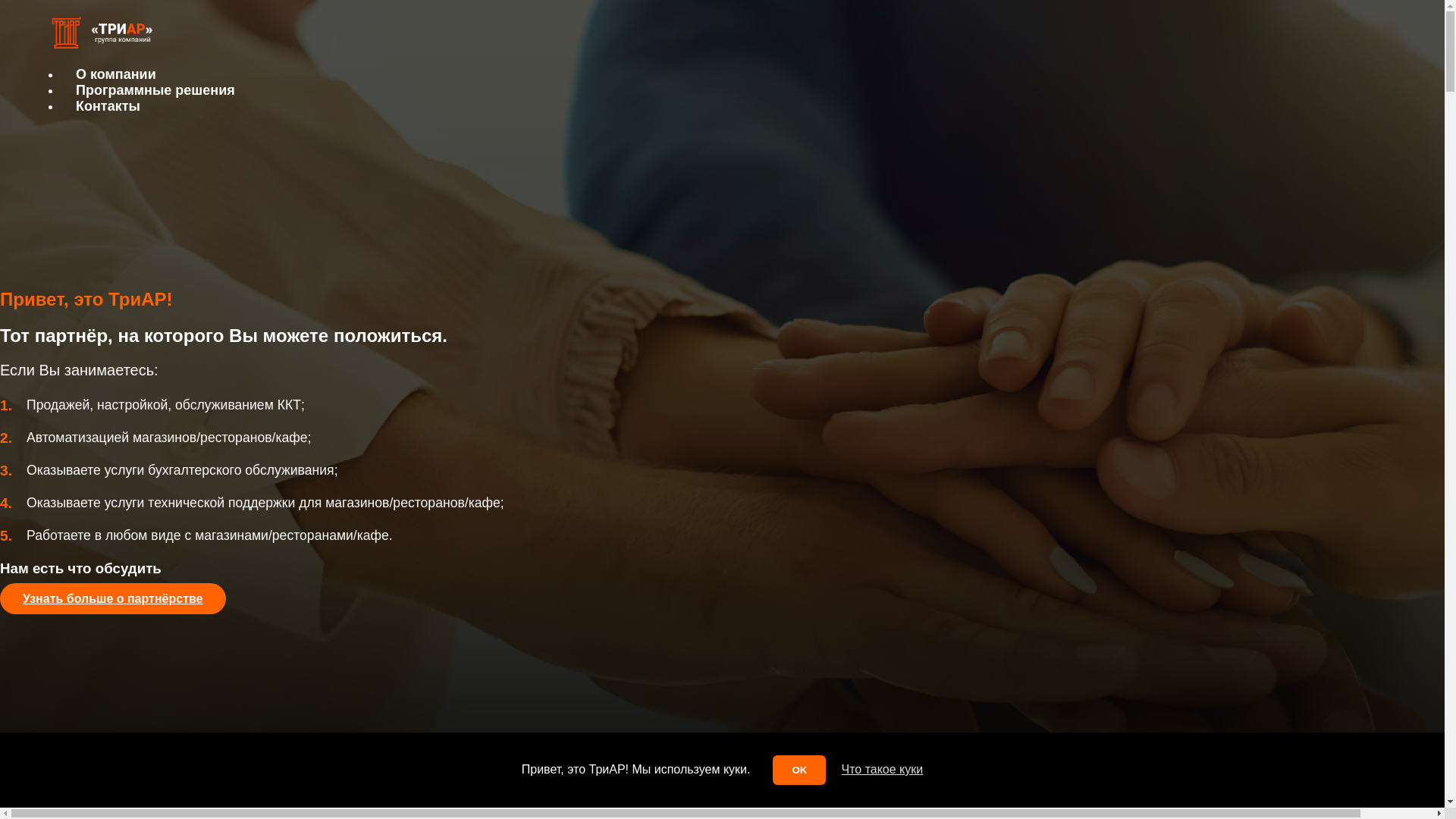 website screenshot of https://triar-partners.ru/