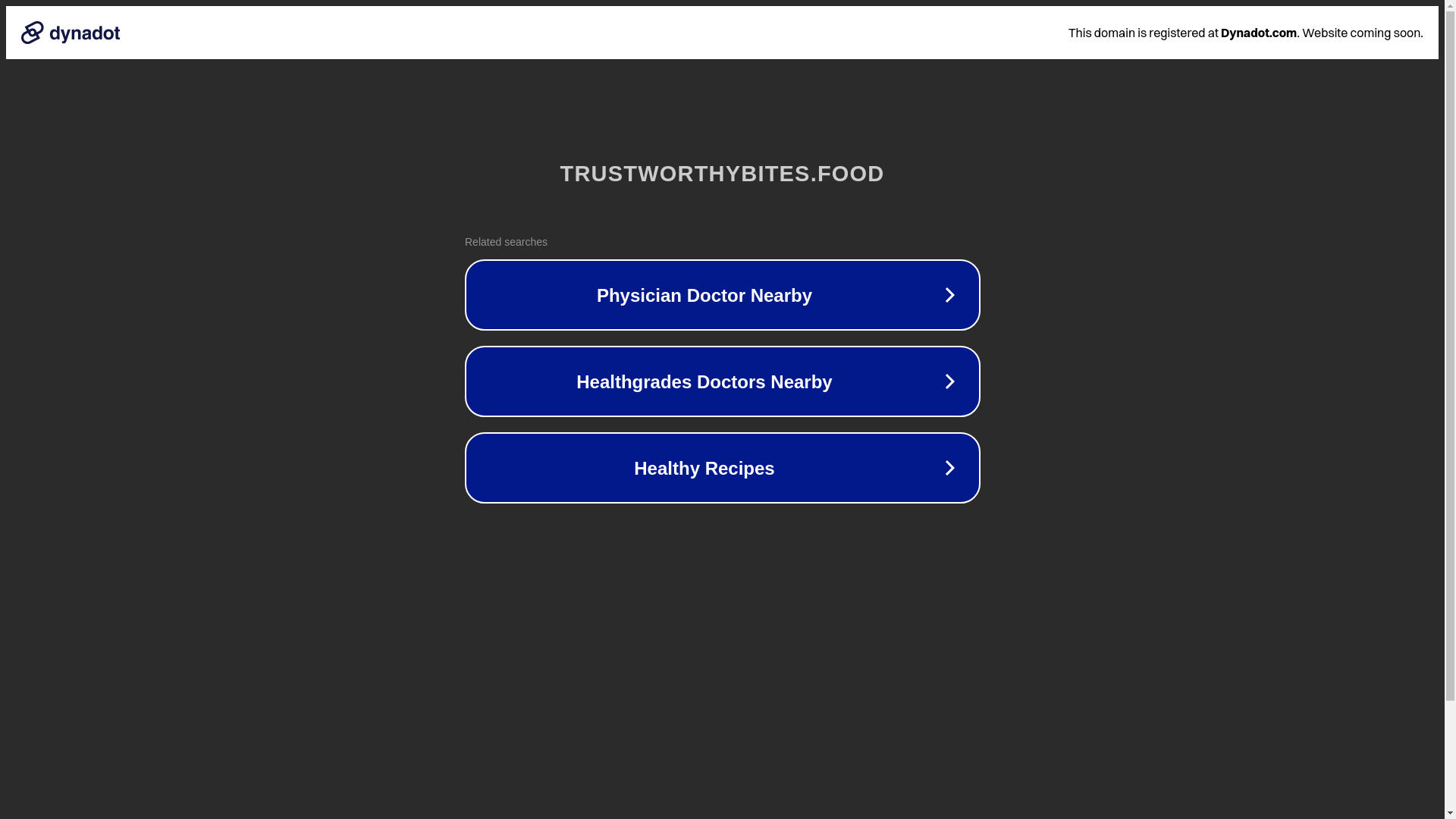 website screenshot of https://trustworthybites.food/