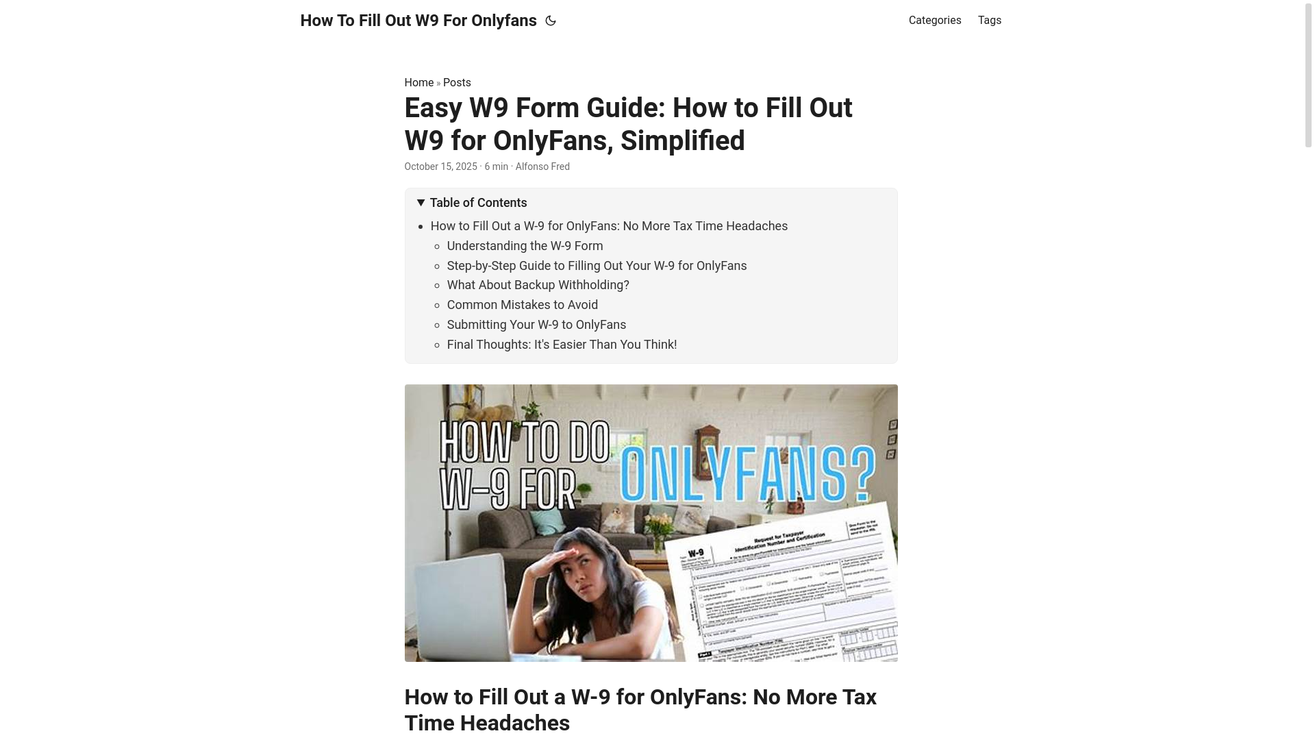 website screenshot of https://how-to-fill-out-w9-for-onlyfans.pages.dev/