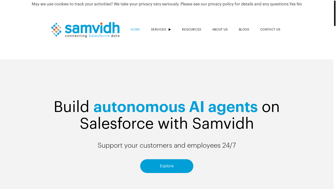 website screenshot of https://samvidhtech.one/