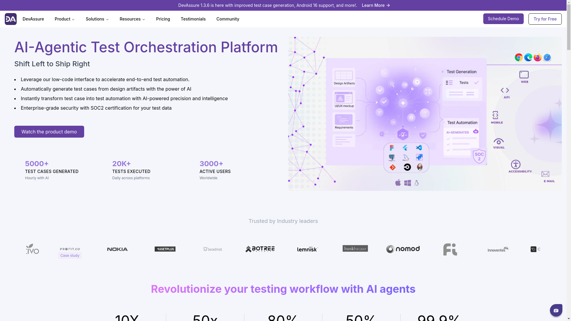 website screenshot of https://trydevassure.top/