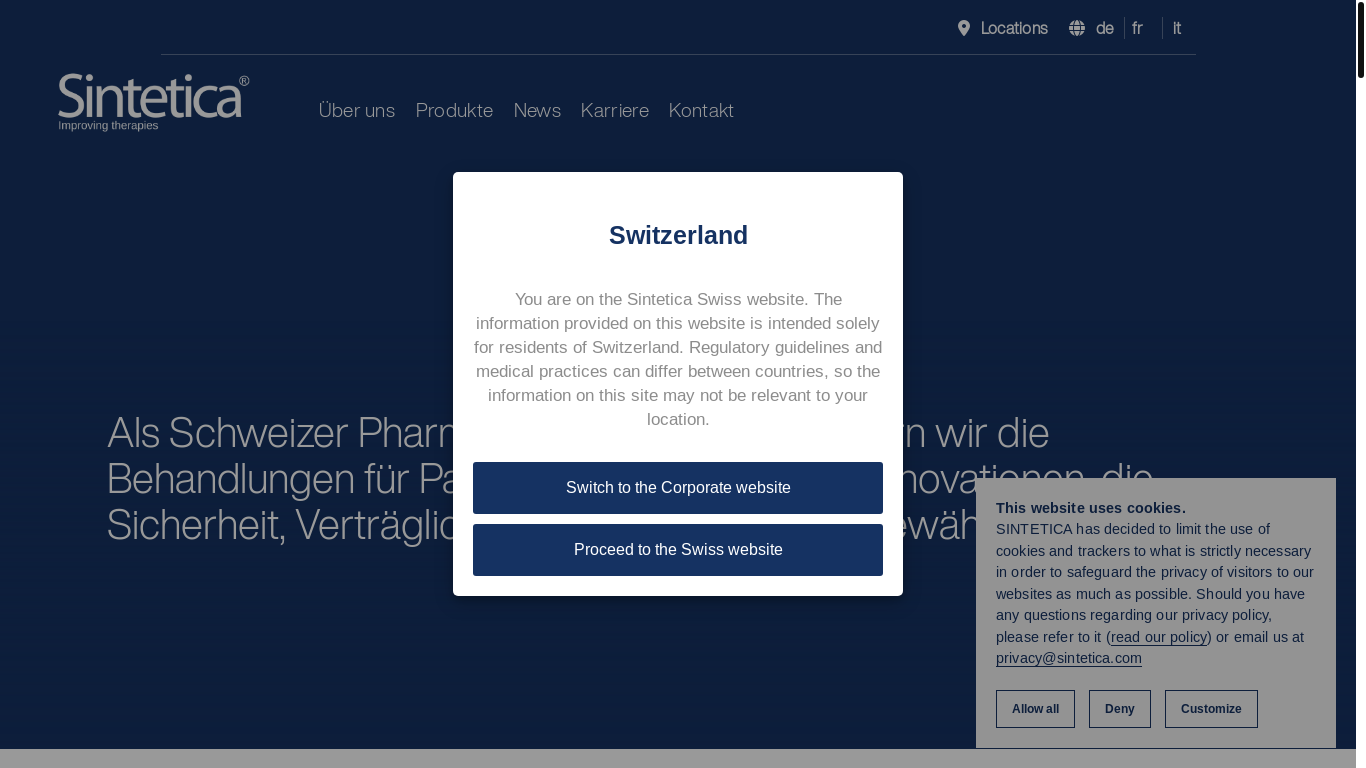 website screenshot of https://s0115.mjt.lu/lnk/AVcAAGuSY3kAAc52sn4AA6MH8b0AAYKHT0oAno9zACX1tABoHcEwrzKFZ3fXTT69-uzy-R8DTAAjZfk/5/K1wc1zo1e5NsEzR97y6hBw/aHR0cHM6Ly9zaW50ZXRpY2EuY2gv