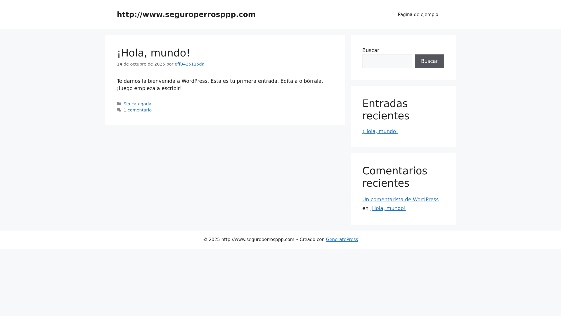 website screenshot of https://seguroperrosppp.com/