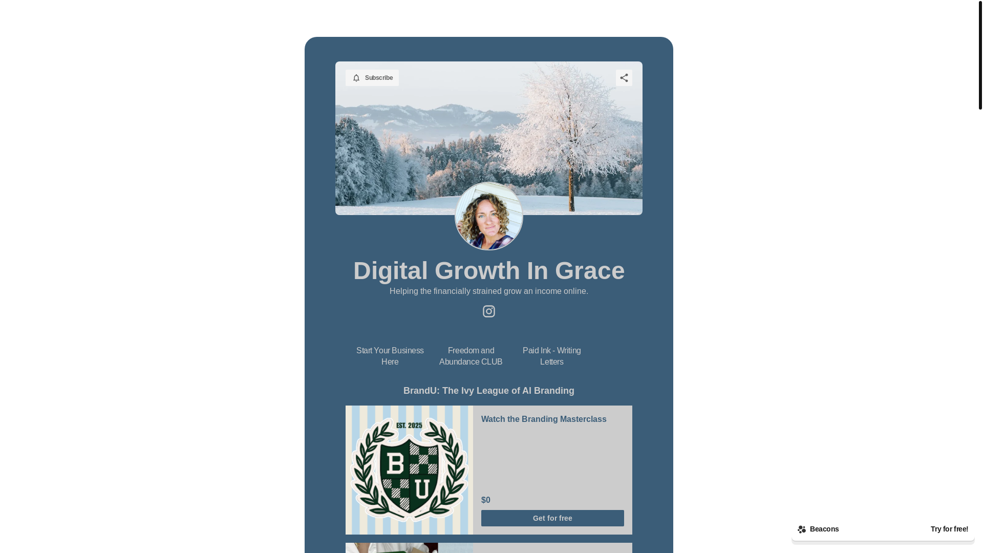 website screenshot of https://digitalgrowthingrace.com/