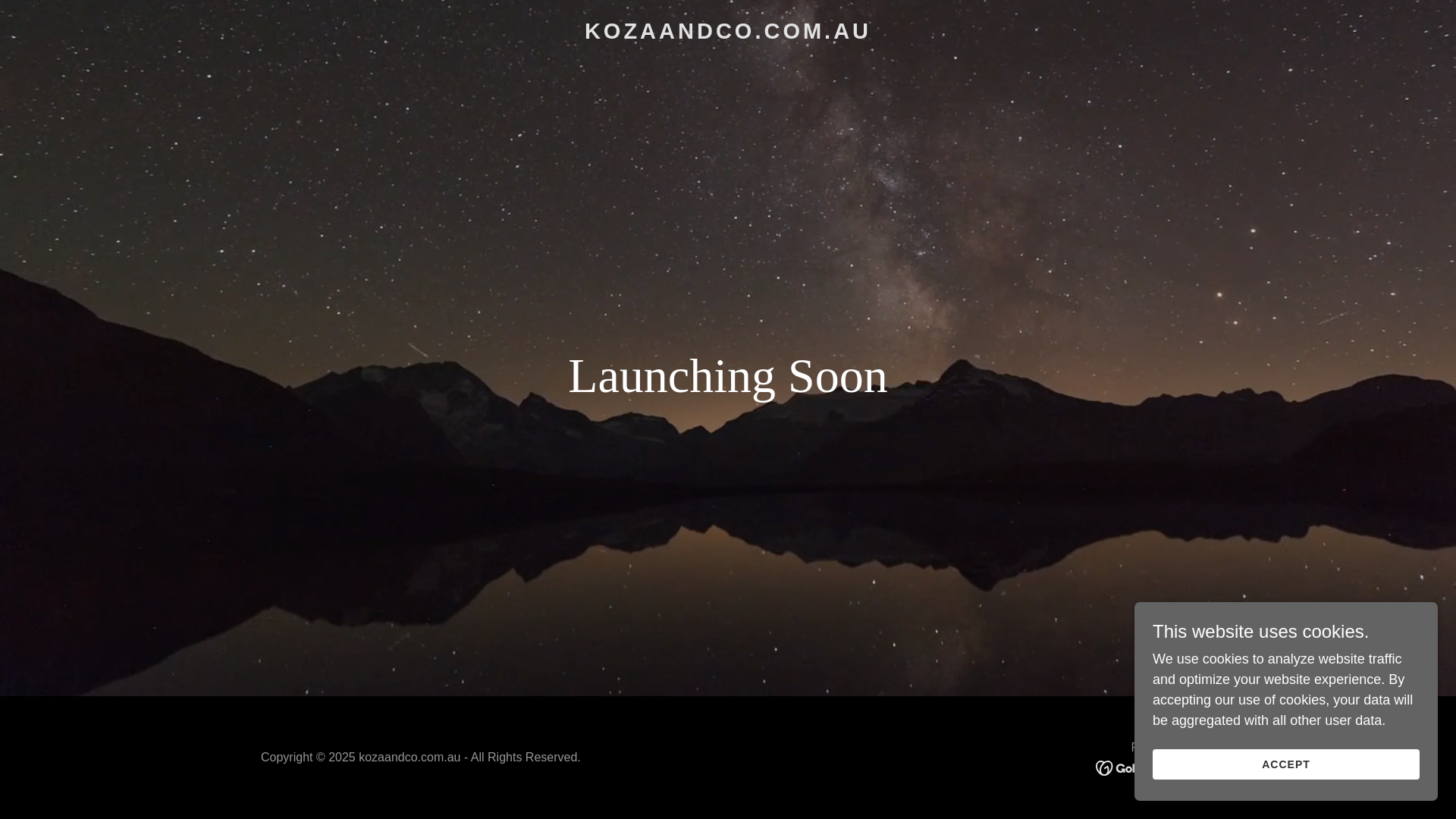 website screenshot of https://kozaandco.com.au/