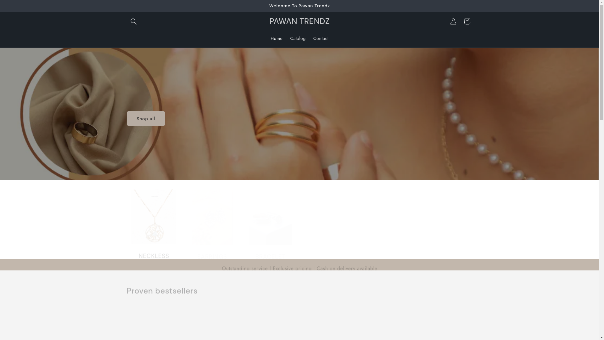 website screenshot of https://pawantrendz.store/