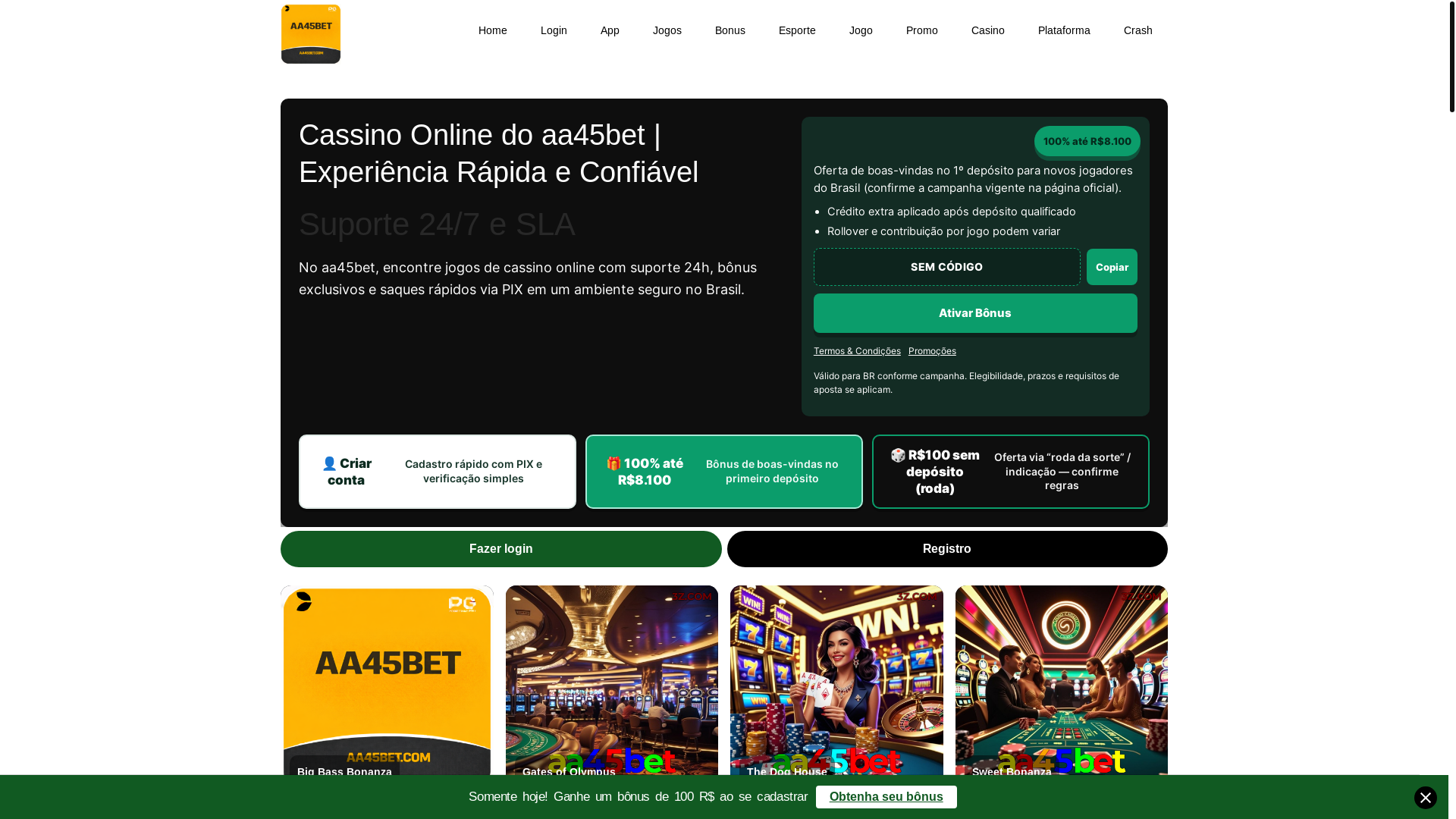 website screenshot of https://aa45bettv.com/