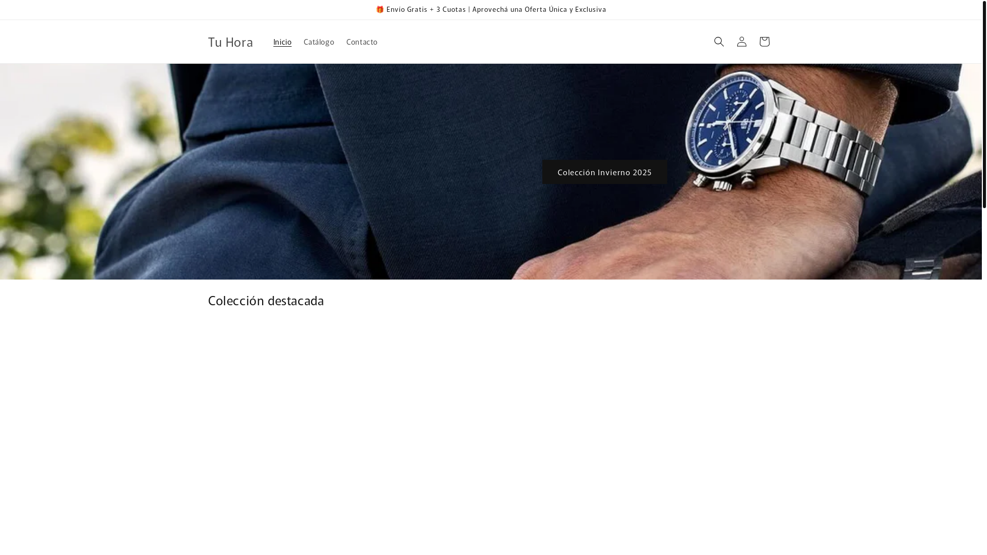 website screenshot of https://tuhora.store/