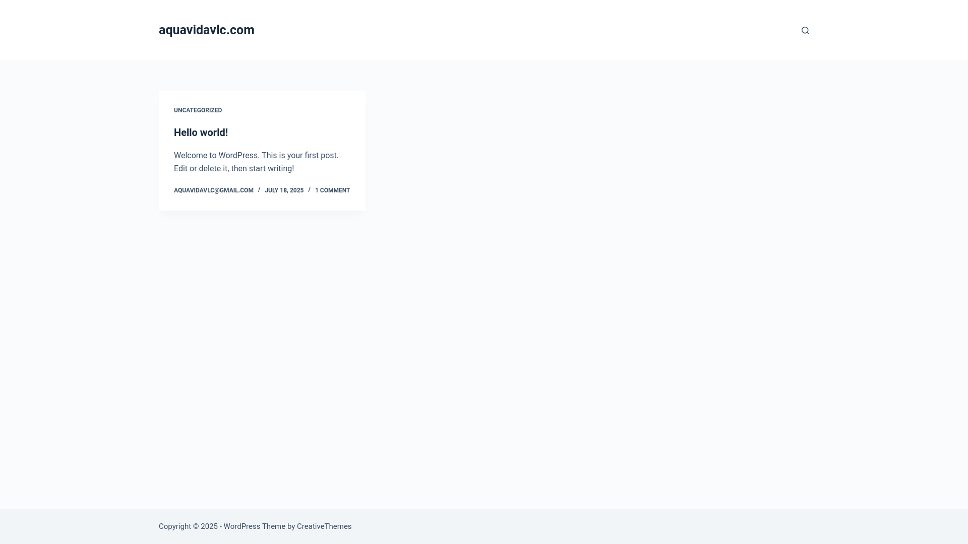 website screenshot of https://aquavidavlc.com/