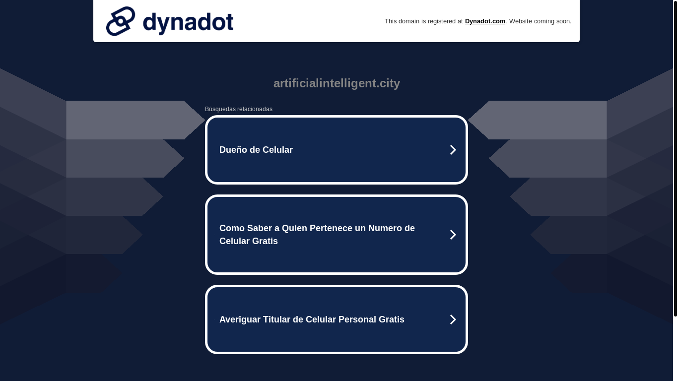 website screenshot of https://artificialintelligent.city/