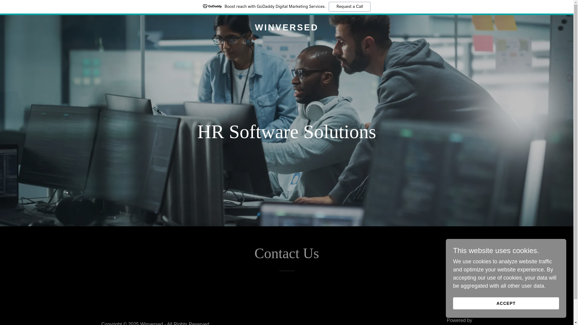 website screenshot of https://winversed.com/