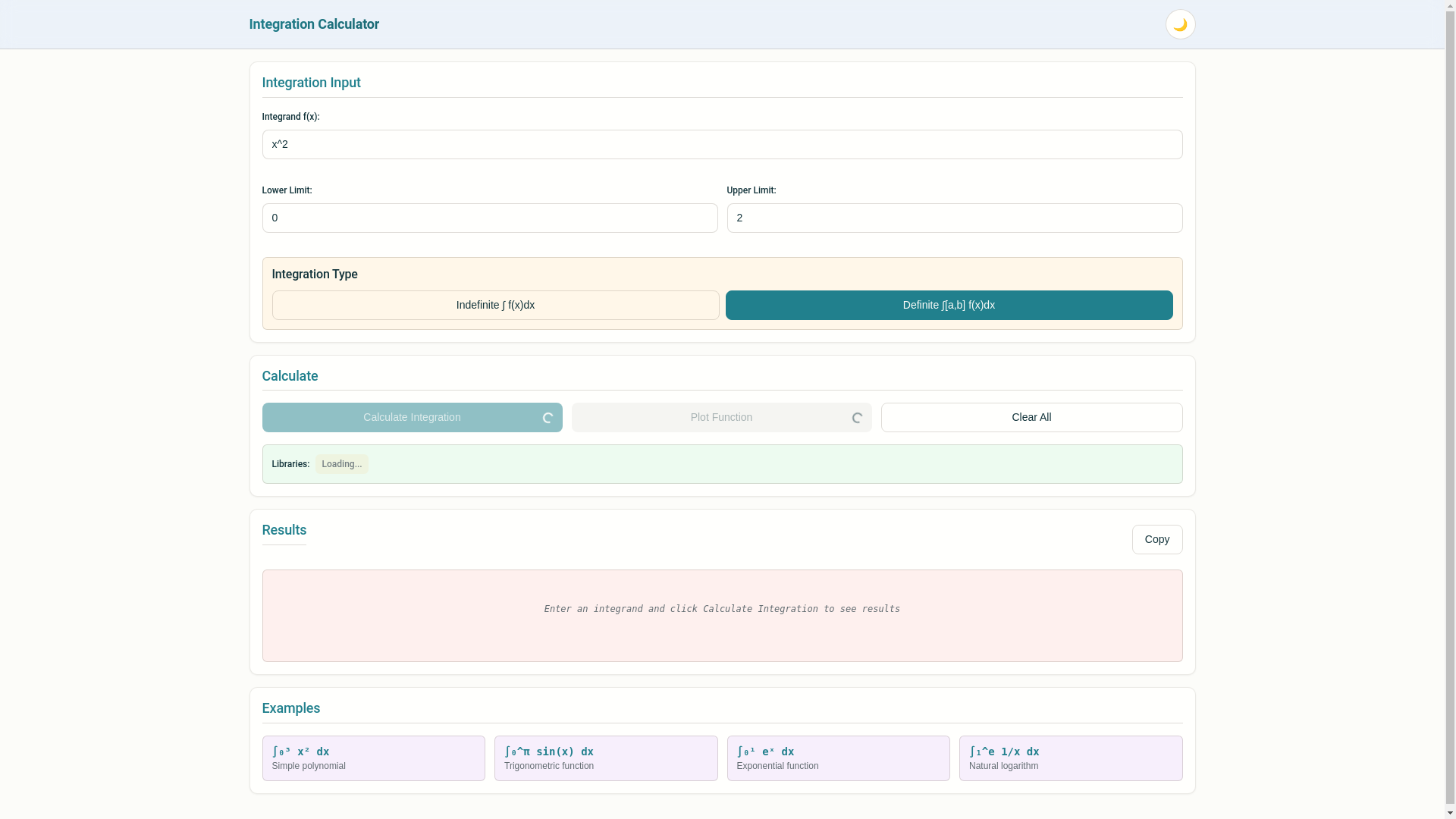 website screenshot of https://all-in-one-integral.pages.dev/