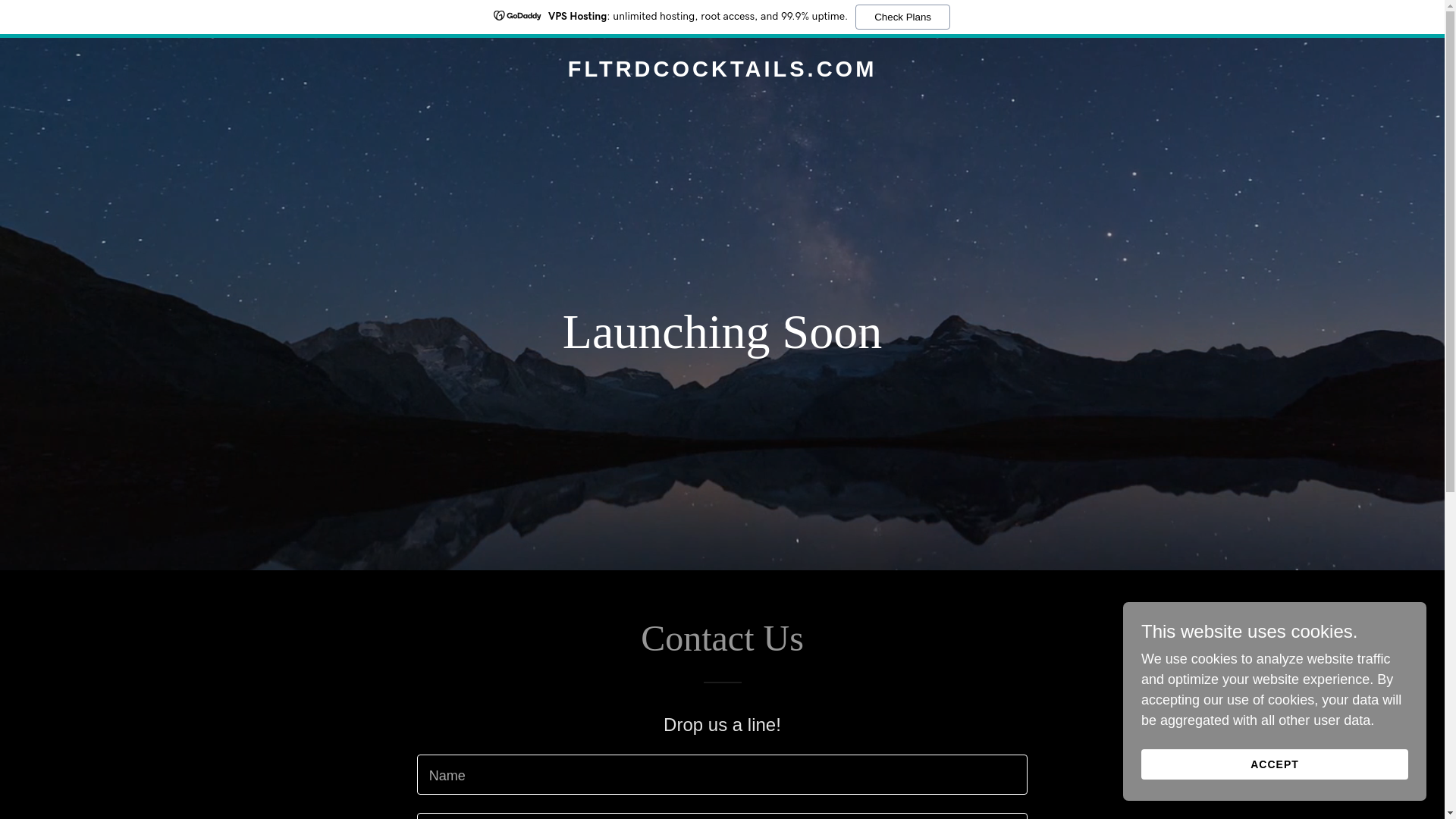 website screenshot of https://fltrdcocktails.com/
