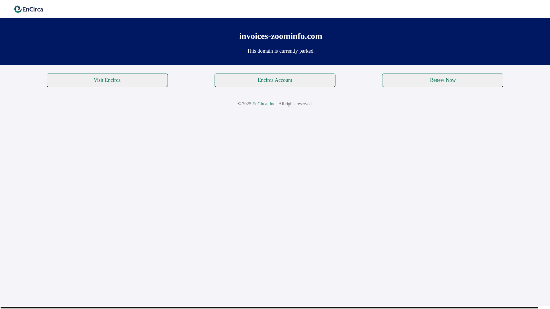website screenshot of https://invoices-zoominfo.com/