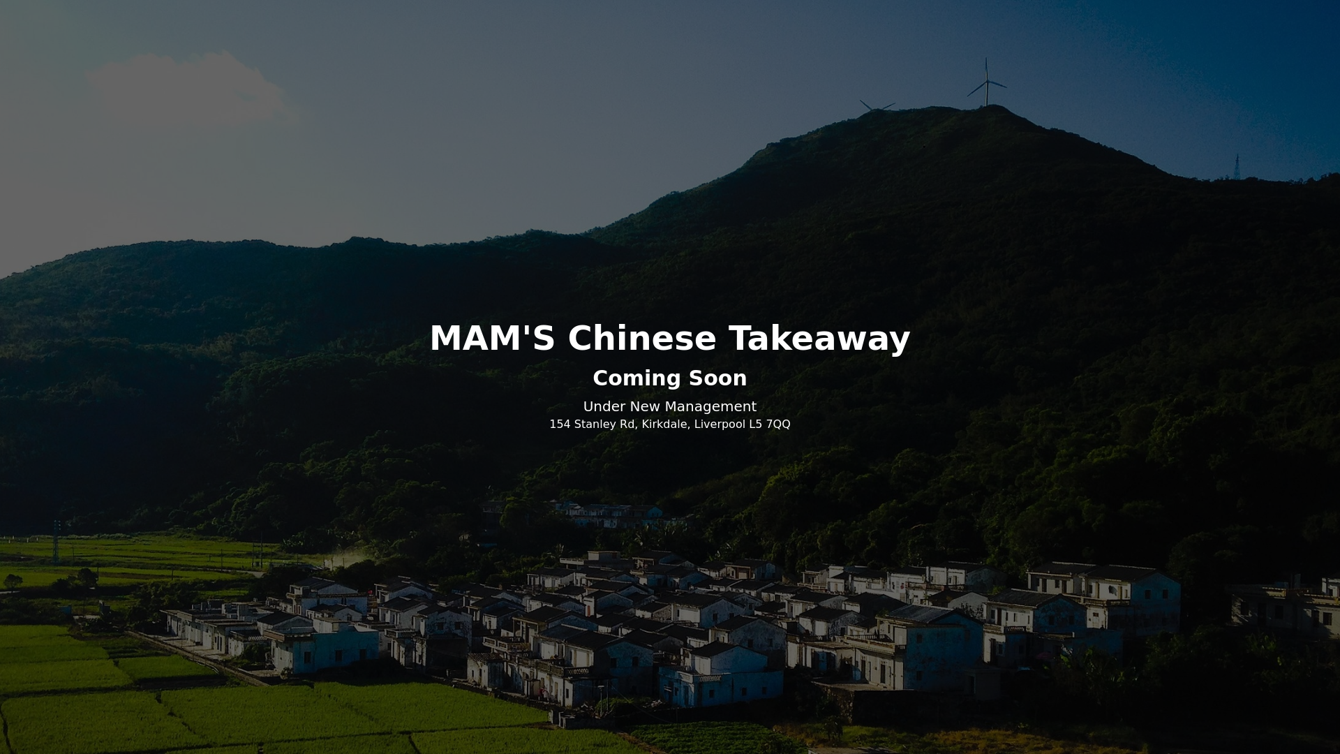 website screenshot of https://mamschinesetakeaway.co.uk/