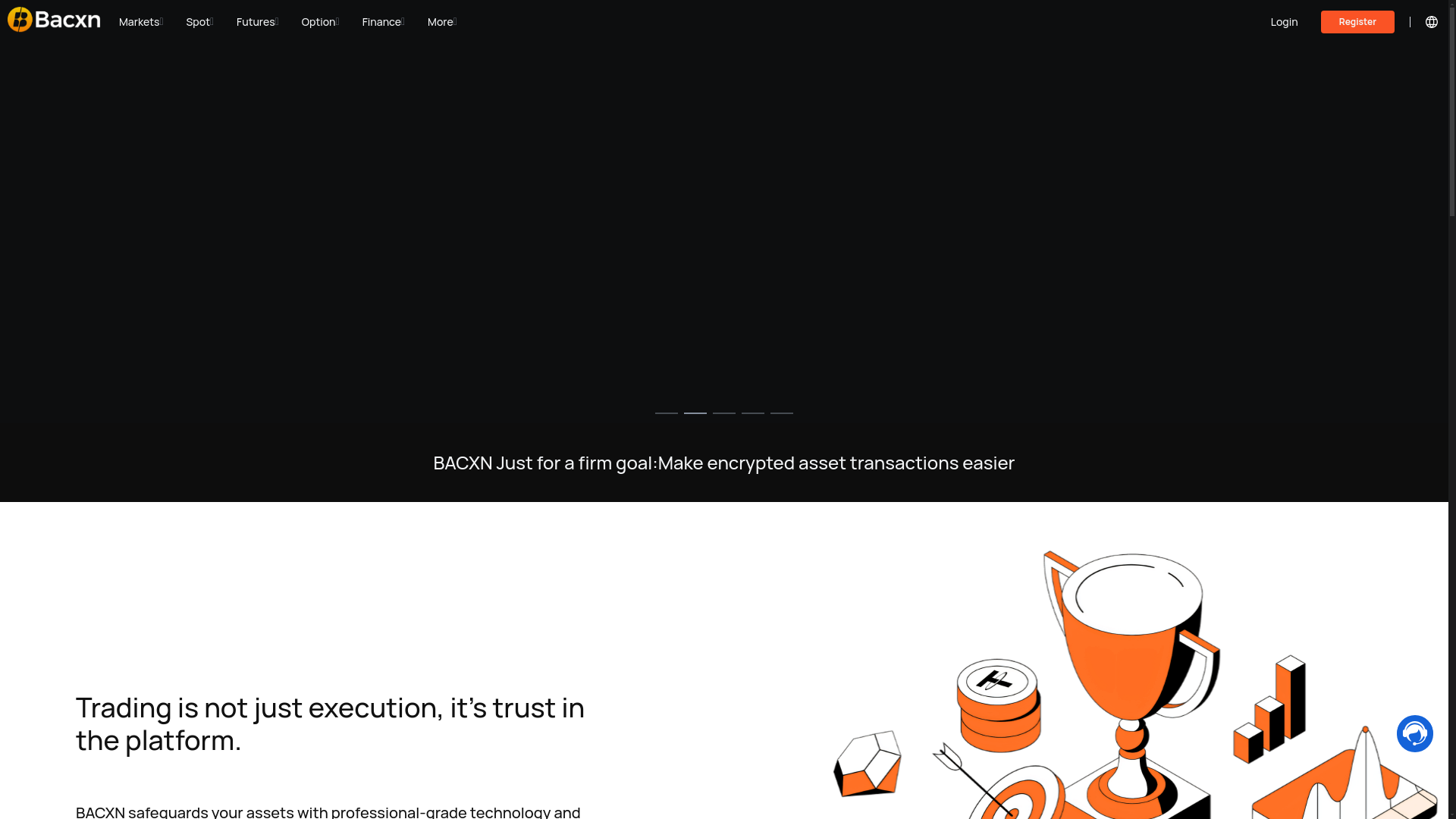 website screenshot of https://baxcncd.com/