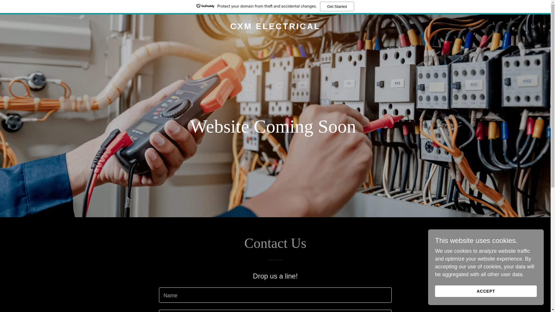 website screenshot of https://cxmelectrical.com.au/