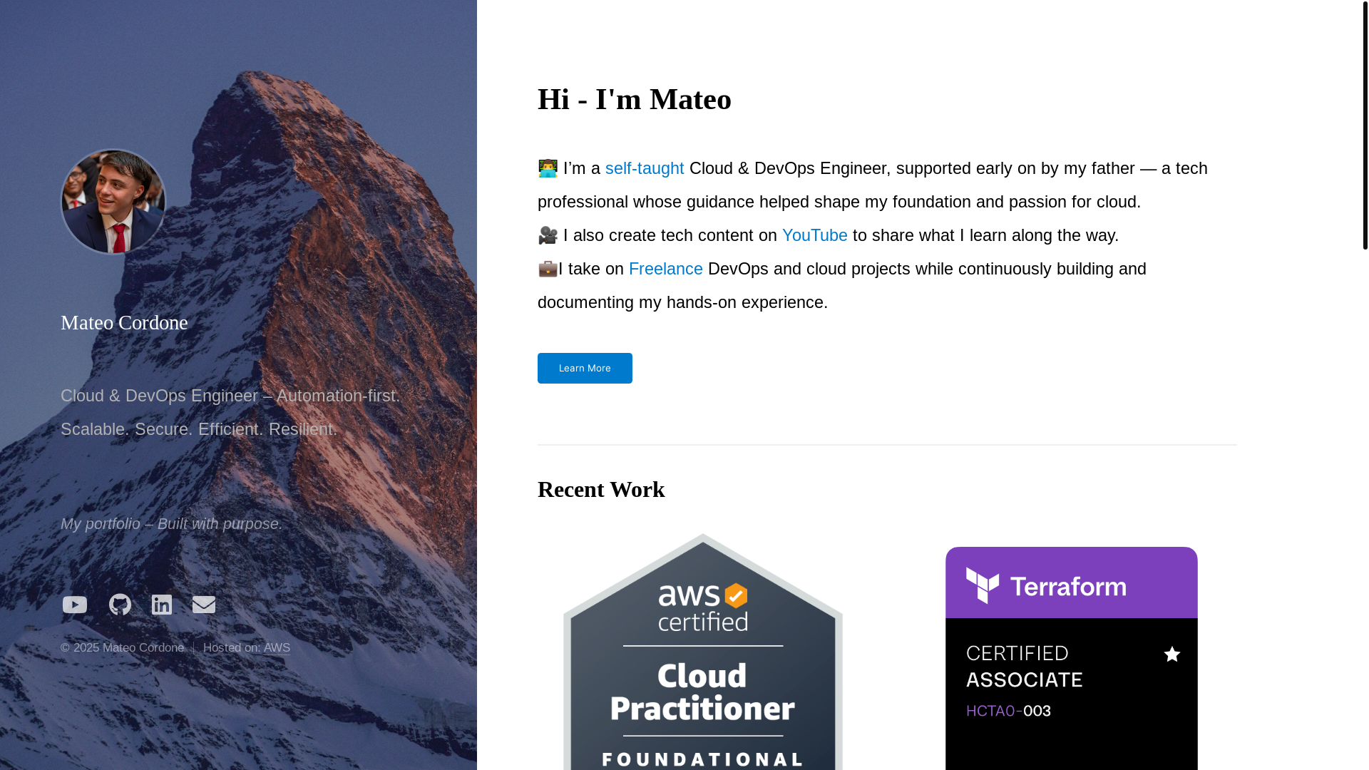 website screenshot of https://mateocordone.com.ar/