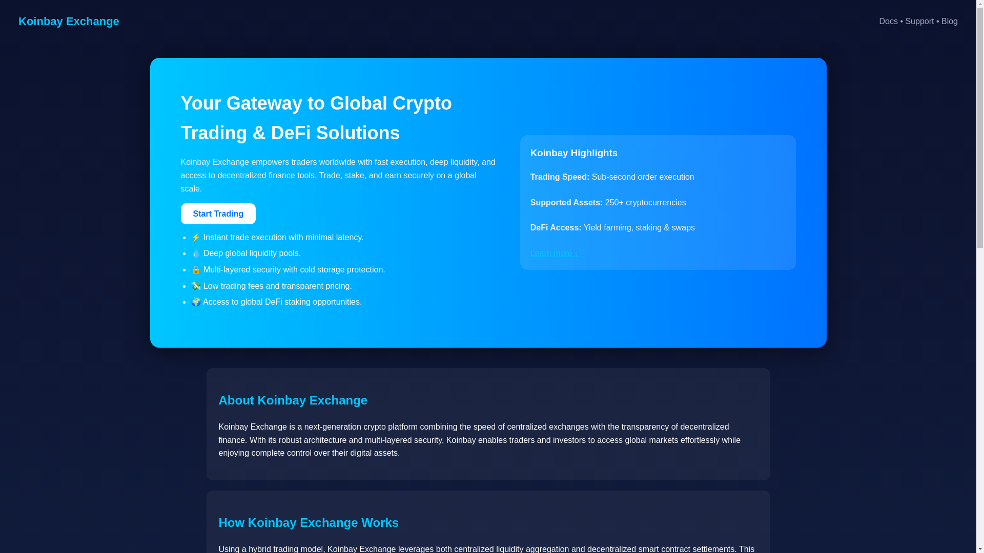 website screenshot of https://koinbay-exchange-cdn-io.pages.dev/