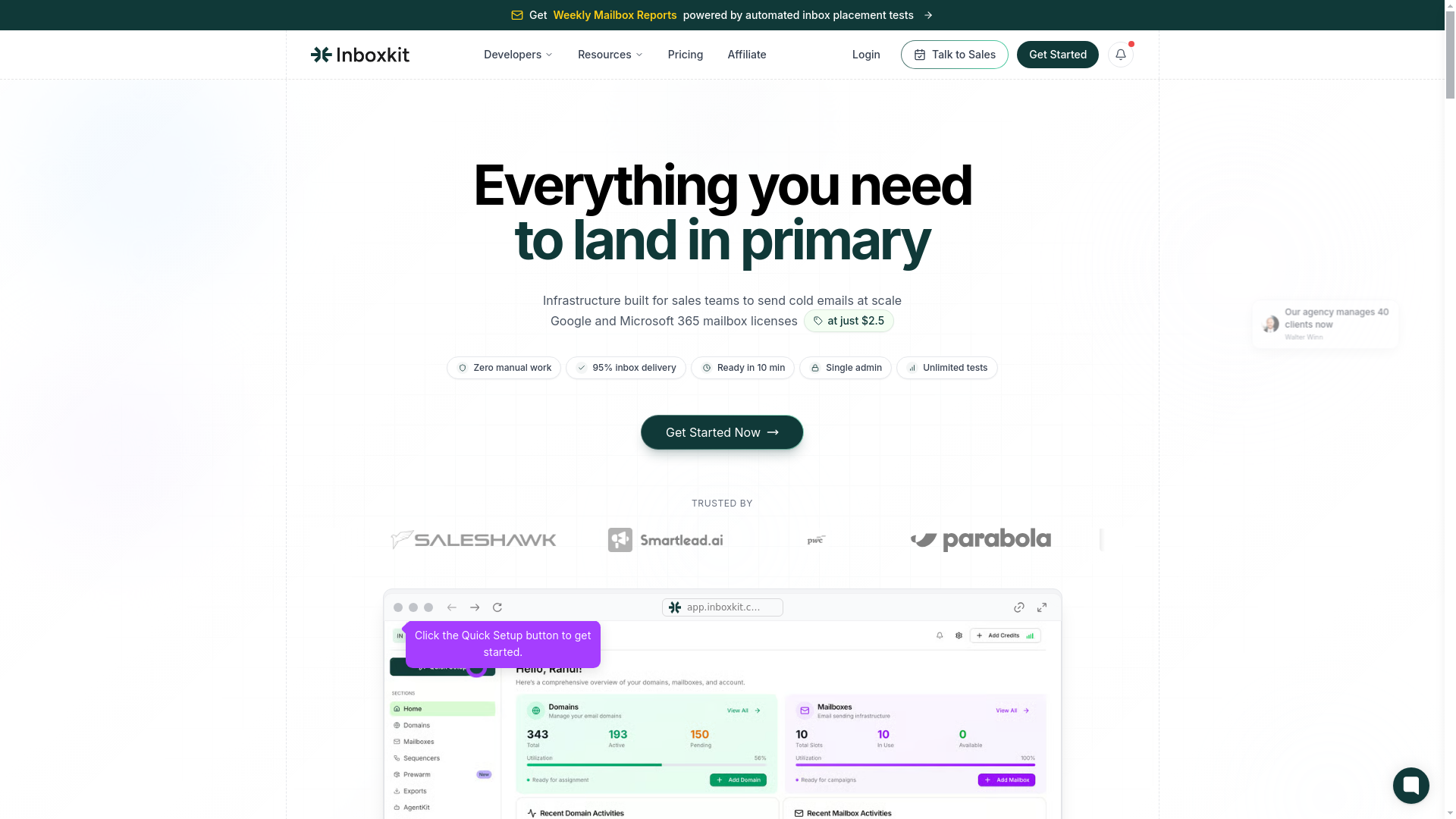 website screenshot of https://proinboxkit-app.com/