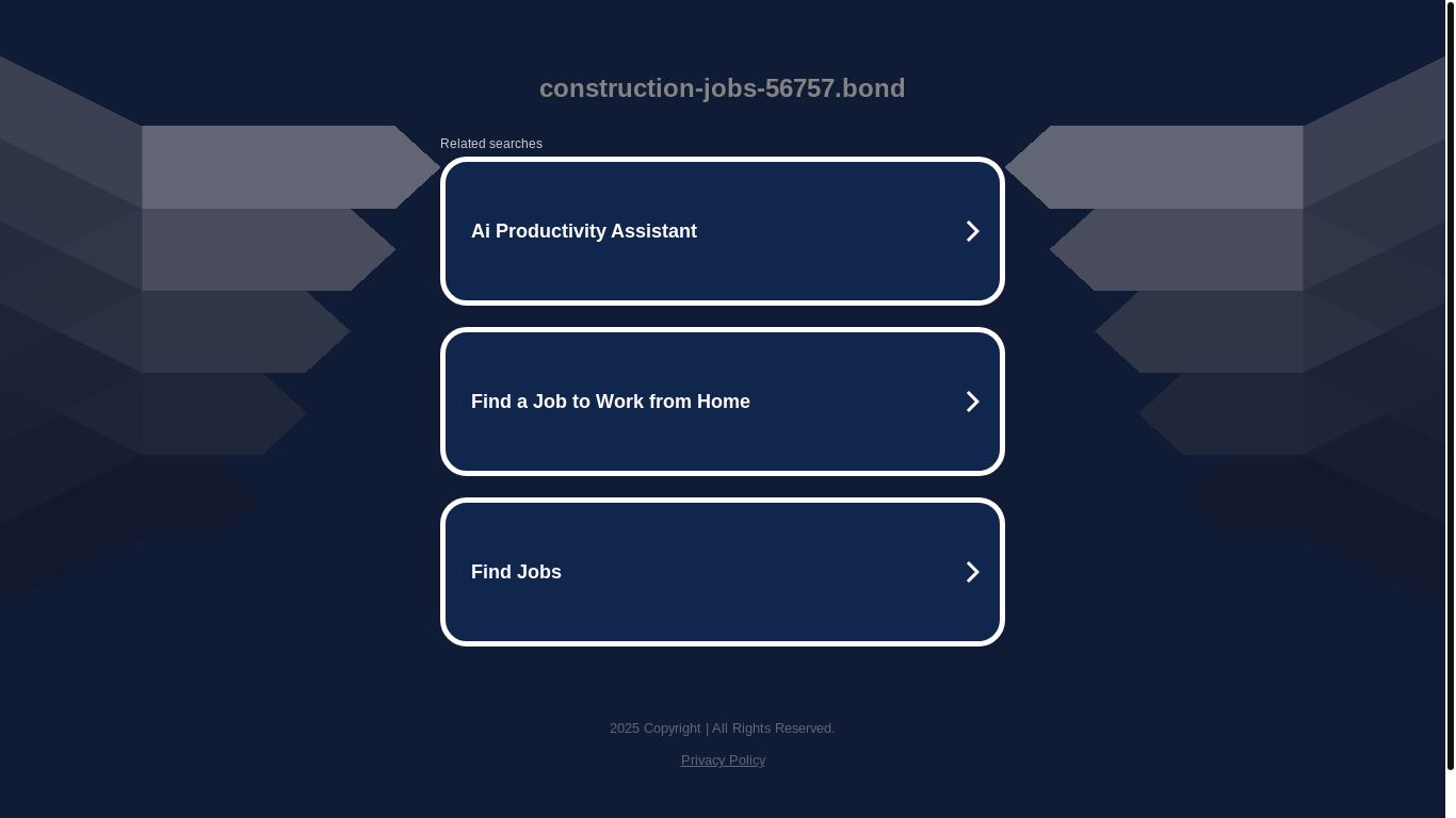 website screenshot of https://construction-jobs-56757.bond/
