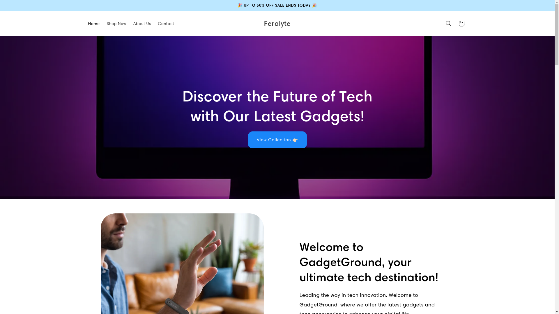website screenshot of https://feralyte.com/