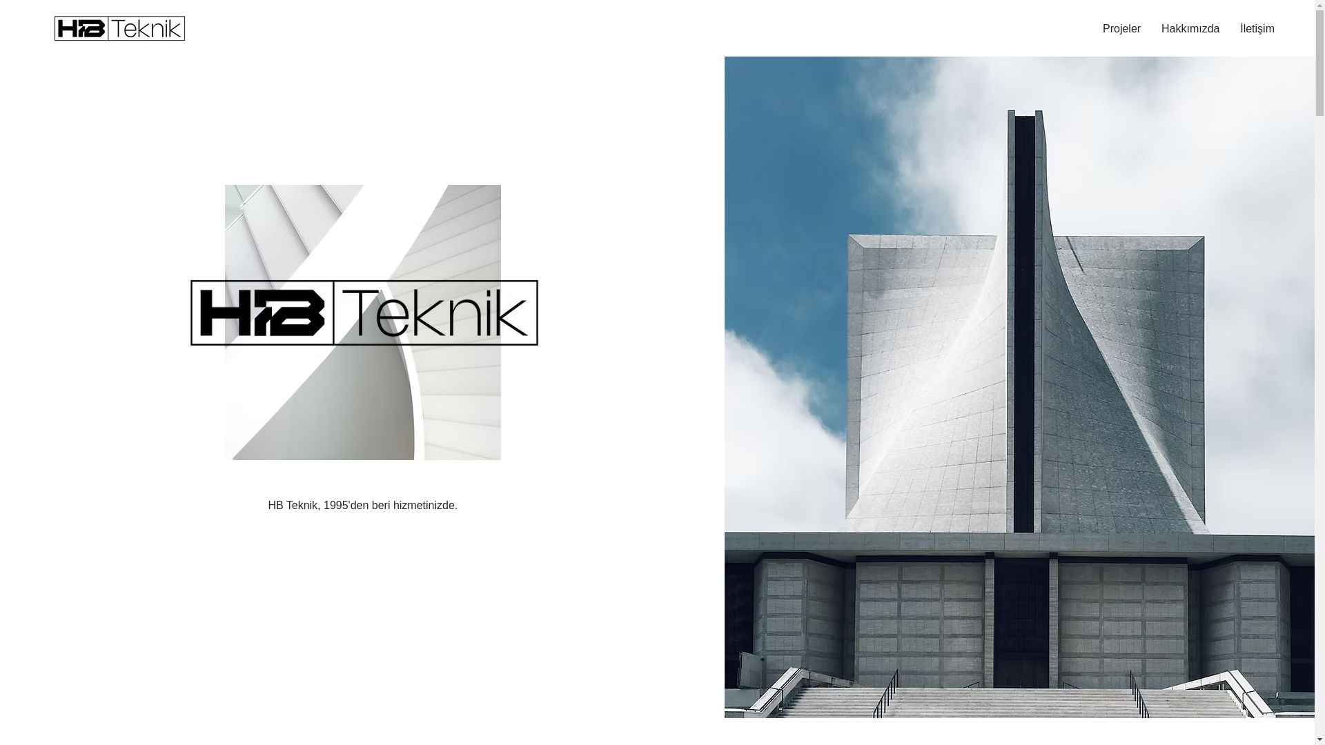 website screenshot of https://hbteknikelektrik.com/