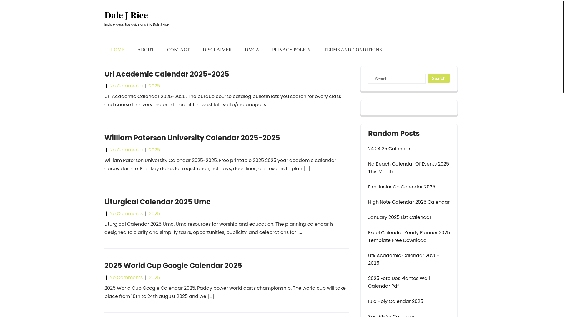 website screenshot of https://dalejricea.pages.dev/